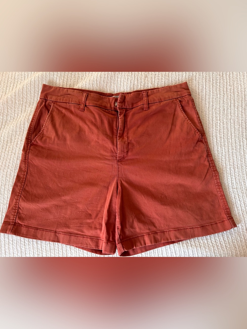 Anne Klein Rust-Tone High Waist Bermuda Shorts